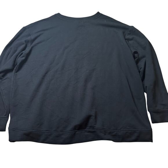 ORVIS Black Crewneck Pullover Sweatshirt Size XL - Picture 2 of 9